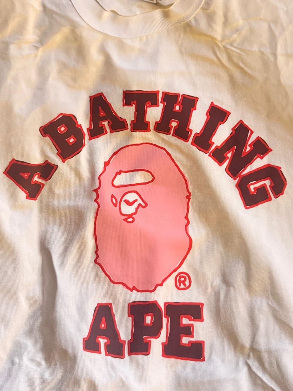 Pink Bape shirt-